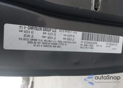 2014 Dodge Charger Se z USA, uszkodzony, nr VIN 2C3CDXBG2EH283559